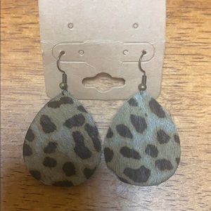 Cow hide earrings